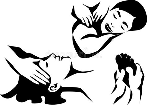 Massage Stock Vector Illustration Of Restore Woman