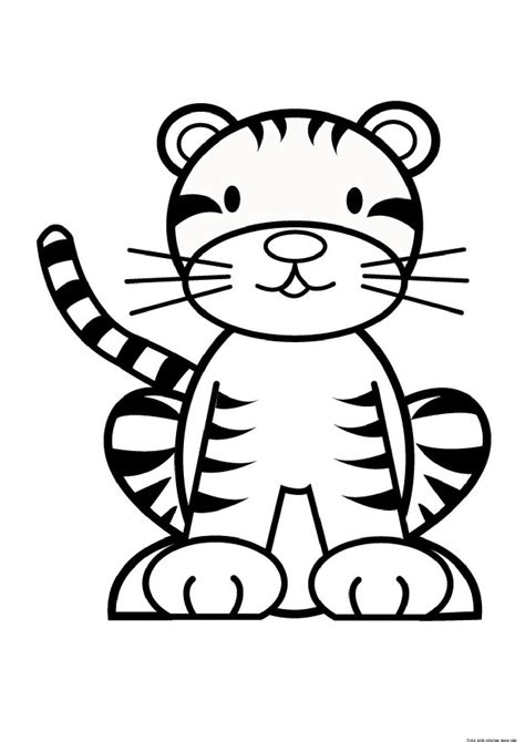 printable baby tiger coloring pages  kids