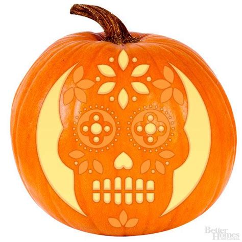 million people  carved  pumpkins sugar skull pumpkin