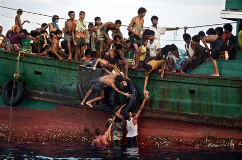 rohingya migrants from myanmar shunned by malaysia are spotted adrift