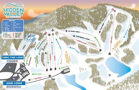 hidden valley ski area trail map onthesnow