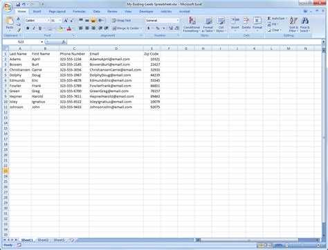 data spreadsheet template db excelcom