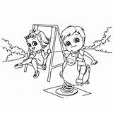 Coloring Playground Kids Cartoon Illustration Vector Dreamstime Illustrations Vectors Clipart sketch template
