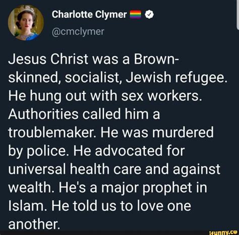 Charlotte Clymer Jesus Christ Was A Brown Skinned Socialist Jewish