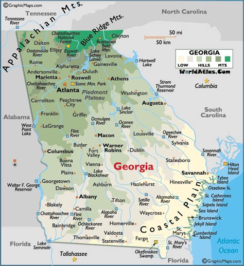 georgia county map