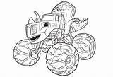 Blaze Monster Coloring Zeg Machines Pages Machine Truck Nick Jr Choose Board sketch template