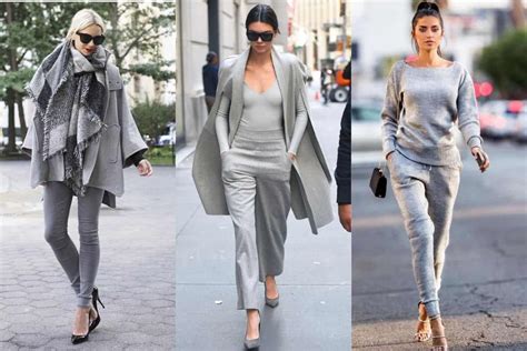 colours    grey clothes fashion
