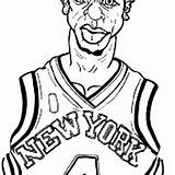 Coloring Pages Nba Knicks York Kevin Durant Anthony Carmelo Drawing Player Knick Color Dunk Slam Getcolorings Getdrawings Printable sketch template