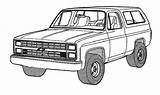 Coloring Chevy Truck Pages Suburban Trucks Drawing Blazer Old Drawings Cars Lifted Printable Colouring Adult Sheets Car Template Kids Adults sketch template