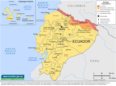 ecuador travel advice safety smartraveller