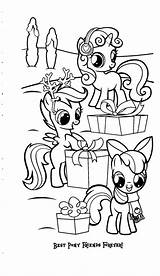 Pony Friends Coloring Forever Little Pages sketch template