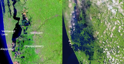nasa s images show alarming picture of kerala floods kerala floods 2018 kerala rains 2018