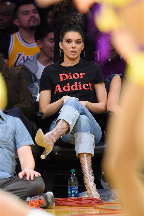 Kendall Jenner Wears Dior Addict T Shirt On Snapchat Teen Vogue