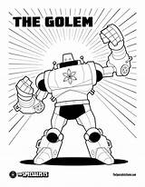 Golem Coloring Sheet Pages Minecraft Snow Mobile Specialists Template Luke Walter sketch template