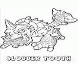 Coloring Pages Skylanders Swap Slobber Tooth Force Printable sketch template