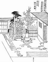 Coloring Japanese Garden Pages Buddhist Temple Book House Gardens Drawings Colouring Zen Homes Cars Priests Designlooter Kyoto Mandala 05kb 500px sketch template