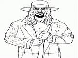 Undertaker Wrestler sketch template