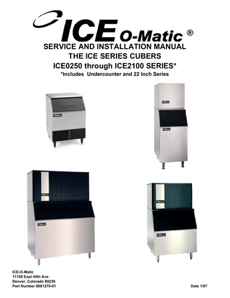 commercial icee machine manual