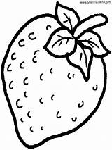 Coloring Pages Strawberry Fruit Color Kids Printable Sherriallen Fruits Strawberries Visit Labels sketch template