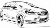 Audi Coloring Pages Cars Car Q7 Carscoloring sketch template