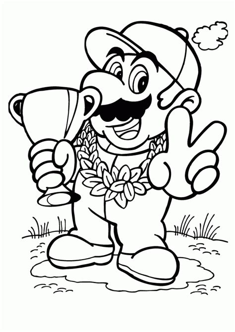 printable coloring pages mario coloring home