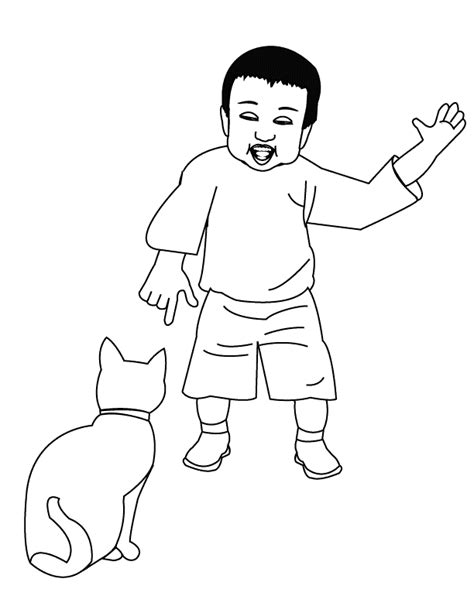 coloring pages  boy