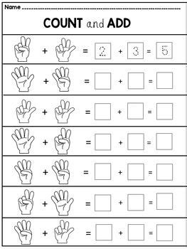 kindergarten addition  subtraction   worksheets preschool math