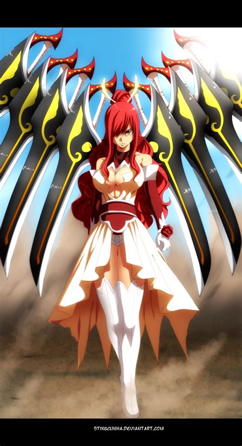 fairy tail  erza scarlet  armor  stingcunha  deviantart