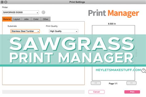 ultimate guide  sawgrass print manager
