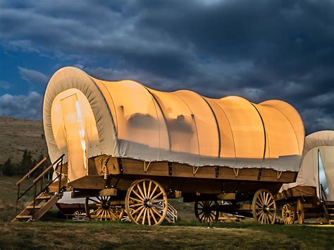 spend  night   covered wagon campsite  northern california