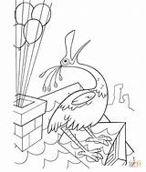 Coloring Pages Bird Singing Roof Coloriage Fun Kids Printable Silhouettes Book Supercoloring sketch template
