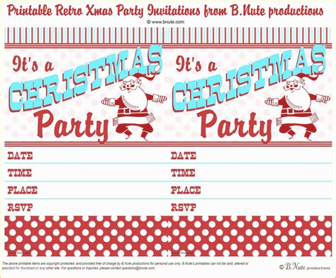 christmas party invitation templates  printable   printable