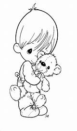 Precious Moments Coloring Pages Printable Kids Baby sketch template
