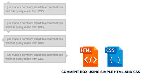 create comment box  html  css