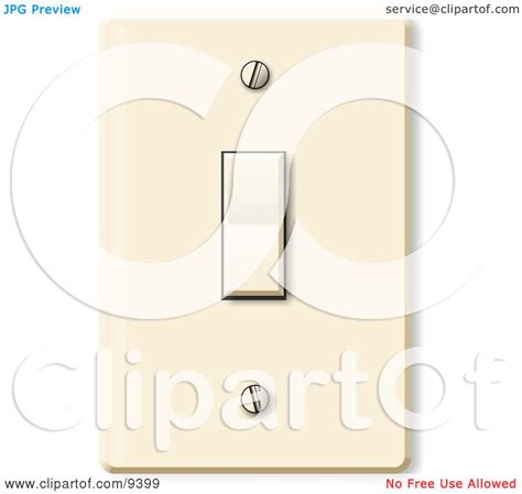 standard household rocker light switch clipart picture  djart
