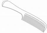 Brush Comb sketch template
