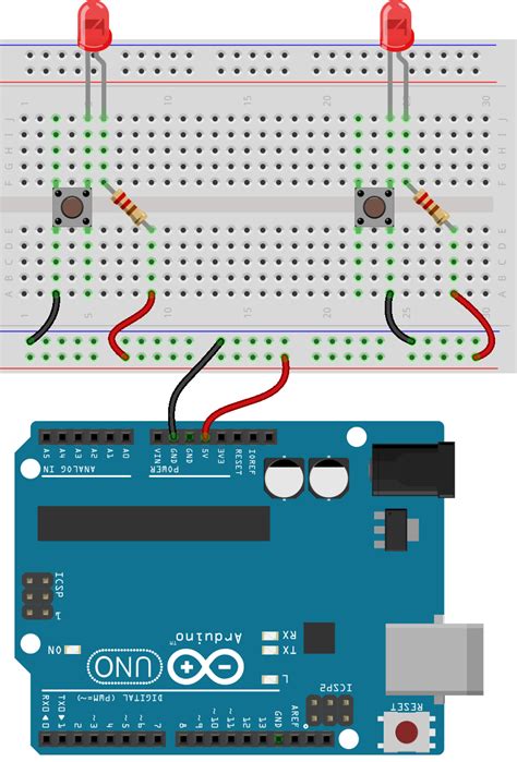 understanding  internal connections   push button arduino project hub
