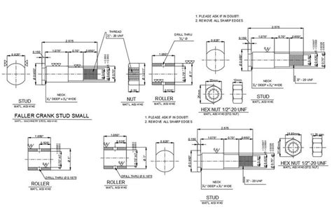 pin  structural detailed drawings