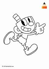 Coloring Pages Mugman Cuphead Draw Kids Drawing Letsdrawkids Step Cute Choose Board sketch template