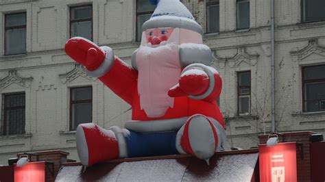 ads denying existence  russian santa claus raise outcry  moscow