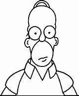 Homer Coloring Simpson Simpsons Pages Color Getcolorings Print sketch template