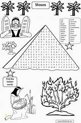 Moses Bible Coloring Pages Jethro Word Search Sunday Activities Puzzle School Puzzles Kids Desert Lessons Quiz Craft Crossword Crafts Activity sketch template