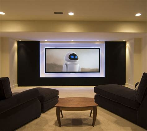 endearing media room color ideas  basement  modern big lcd tv acnn decor
