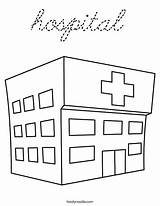 Coloring Hospital Sheet Places Community Cursive Book Favorites Login Add Twistynoodle sketch template