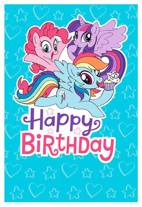 pony birthday card