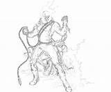 Ghost Rider Coloring Pages Superheroes Power Printable Drawings Kb sketch template