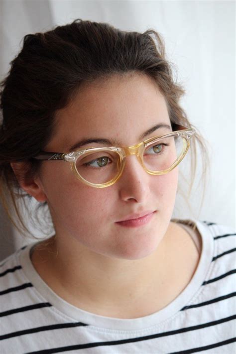 women s vintage mid century cat eye glasses art craft etsy