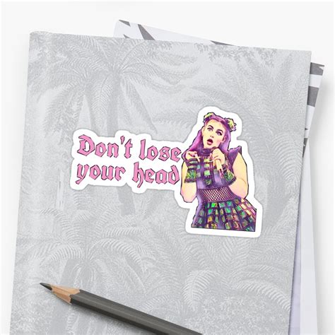 dont lose  head   musical inspired quote sticker