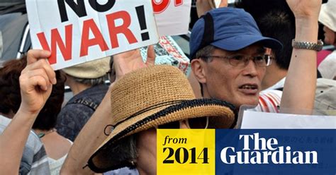 japanese pacifists unnerved by lifting of ban on military intervention