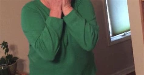 grandma surprise meets her adopted granddaughter and has an adorable